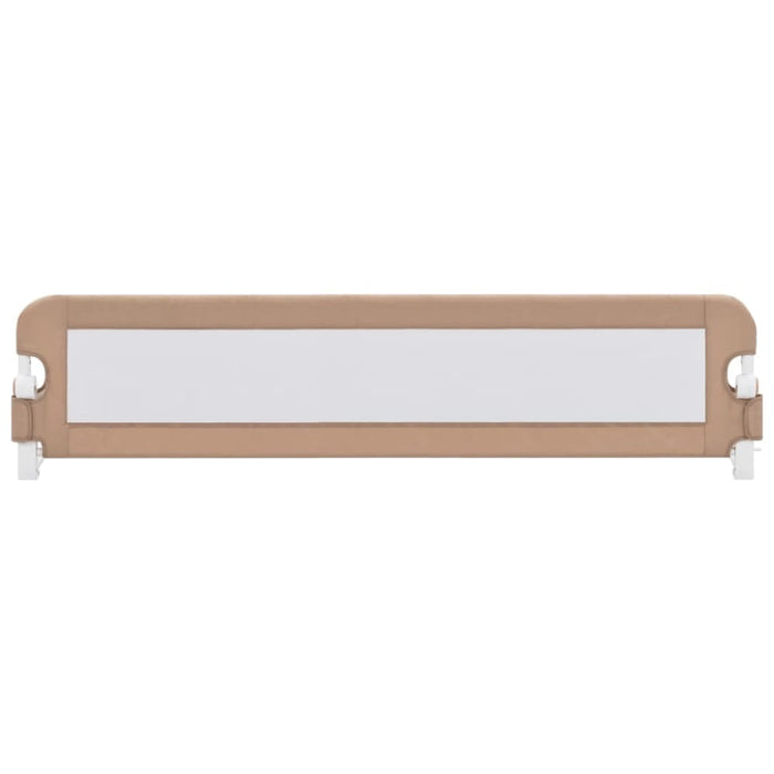 Toddler Safety Bed Rail Taupe 180x42 Cm Polyester Oboip