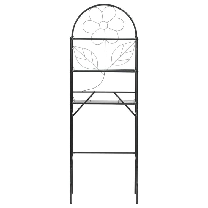 Toilet Rack Black 60x33x174 Cm Xalixx