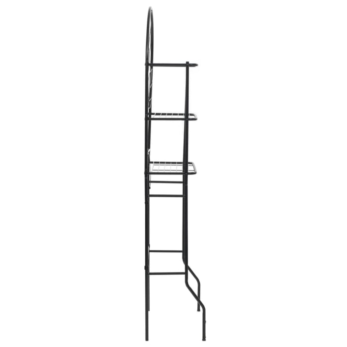 Toilet Rack Black 60x33x174 Cm Xalixx