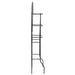 Toilet Rack Black 60x33x174 Cm Xalixx