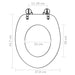 Wc Toilet Seat With Lid Mdf Green Water Drop Design Oalkbn