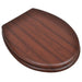 Wc Toilet Seat Mdf Lid Simple Design Brown Oabnbt