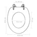 Wc Toilet Seat Mdf Lid Simple Design Brown Oabnbt