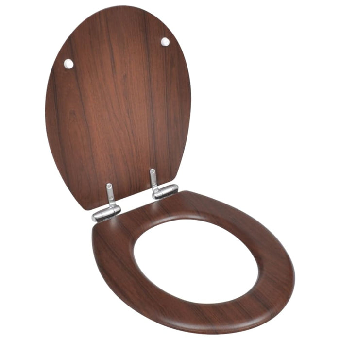 Wc Toilet Seat Mdf Soft Close Lid Simple Design Wood Oabnbb