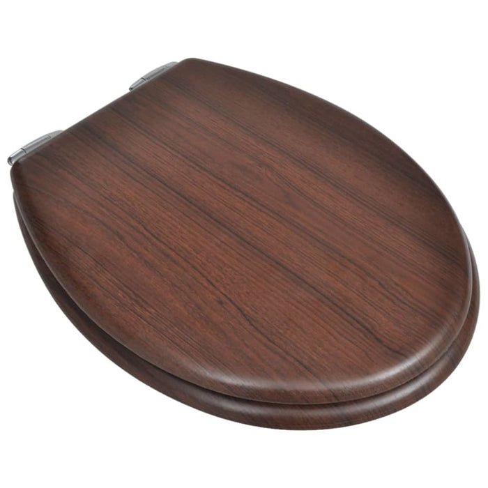 Wc Toilet Seat Mdf Soft Close Lid Simple Design Wood Oabnbb