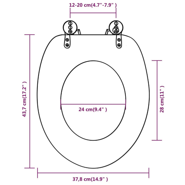 Toilet Seats With Hard Close Lids Mdf Old Wood Oaoaik