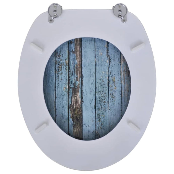 Toilet Seats With Lids 2 Pcs Mdf Old Wood Xipkot