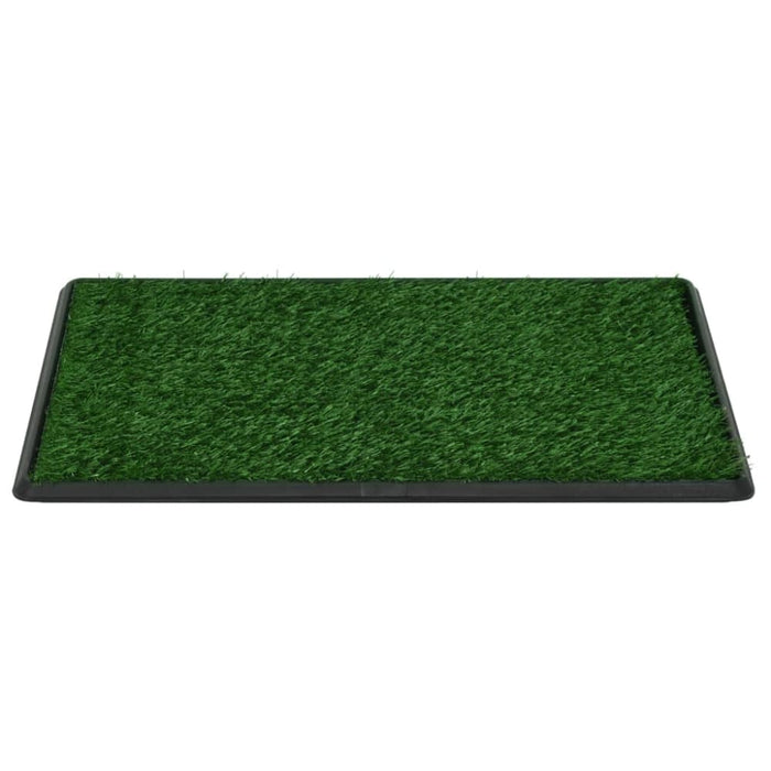 Pet Toilet with Tray and Artificial Turf Green Wc Oibilk