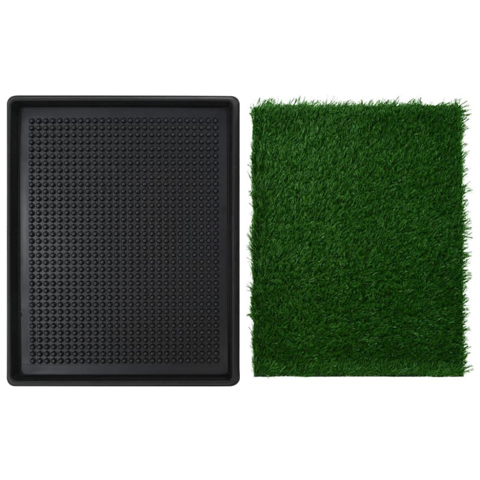 Pet Toilet with Tray and Artificial Turf Green Wc Oibiln