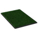 Pet Toilets 2 Pieces With Tray And Artificial Turf Green Wc