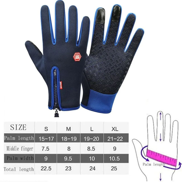 Touchscreen Fleece Warm Gloves Waterproof Windproof Non