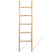 Towel Ladder With 5 Rungs Bamboo 150 Cm Atiok