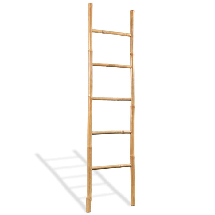 Towel Ladder With 5 Rungs Bamboo 150 Cm Atiok