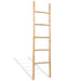 Towel Ladder With 5 Rungs Bamboo 150 Cm Atiok