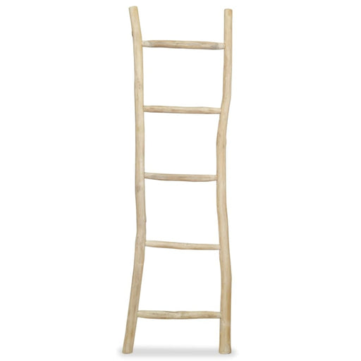 Towel Ladder With 5 Rungs Teak 45x150 Cm Natural Xaapln