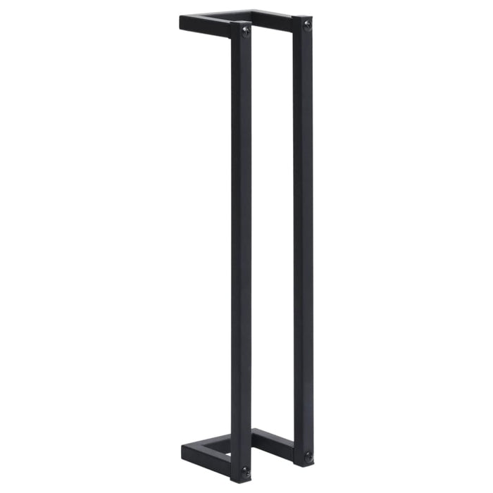 Towel Rack Black 12.5x12.5x60 Cm Iron Txpkok