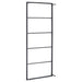 Towel Rack Black 45x10x115 Cm Steel Ttloon