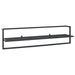 Towel Rack Black 95x25x22 Cm Iron Ttloxx