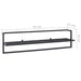 Towel Rack Black 95x25x22 Cm Iron Ttloxx