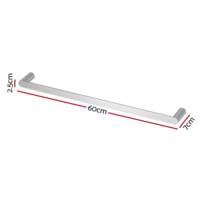 Goslash Picks Towel Rail Rack Holder Single 600mm Wall