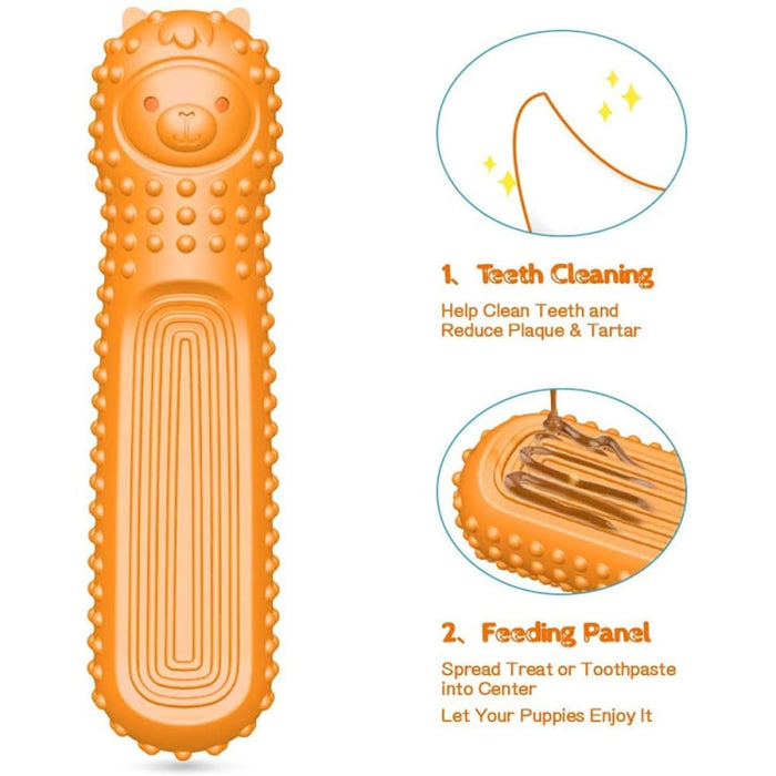 Non-toxic Rubber Teeth Cleaning Alpaca Shaped Chew Stick