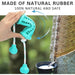 Non-toxic Washable Rubber Teeth Cleaning Dog Chew Rope Toys