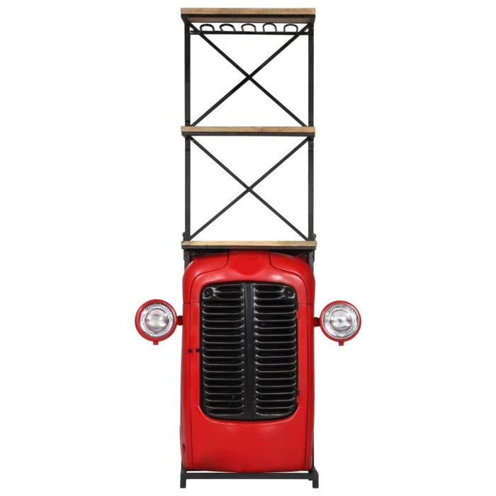 Tractor Wine Cabinet 49x32x183 Cm Solid Mango Wood Xainio