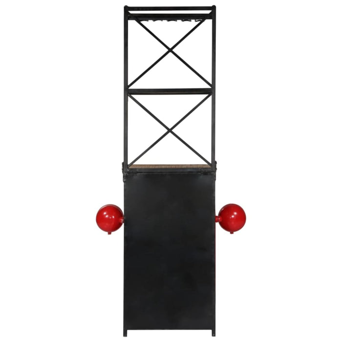 Tractor Wine Cabinet 49x32x183 Cm Solid Mango Wood Xainio