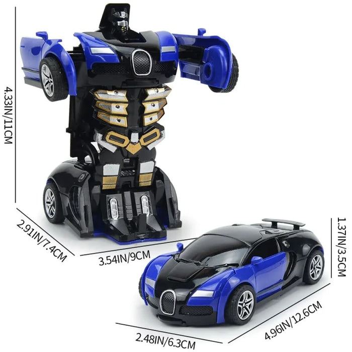 Transform Carrobot Model Car Automatic Deformation Push