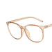 Transparent Anti Blue Light Round Glasses Frame For Women