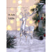 Transparent Crystal Deer Figurines for Christmas Decor