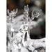 Transparent Crystal Deer Figurines for Christmas Decor