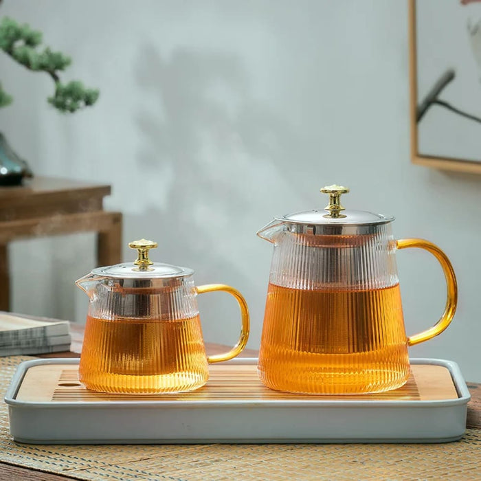 Transparent Glass Teapot Set For Tea