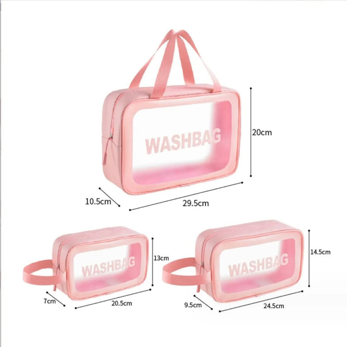 Transparent Waterproof Makeup Bag For Women Portable Travel