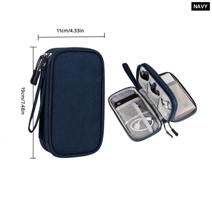 1pc Travel Portable Digital Product Storage Bag Usb Data