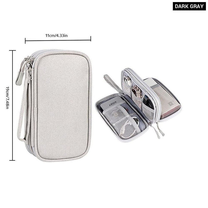 1pc Travel Portable Digital Product Storage Bag Usb Data