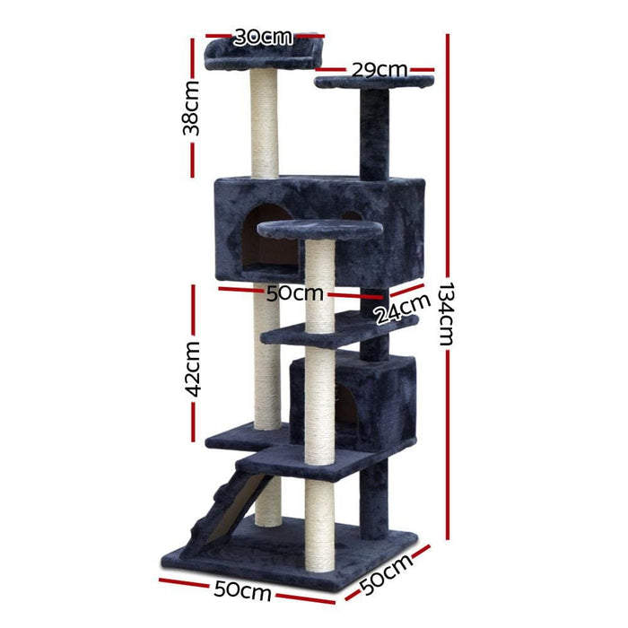 I.pet Cat Tree 134cm Trees Scratching Post Scratcher Tower