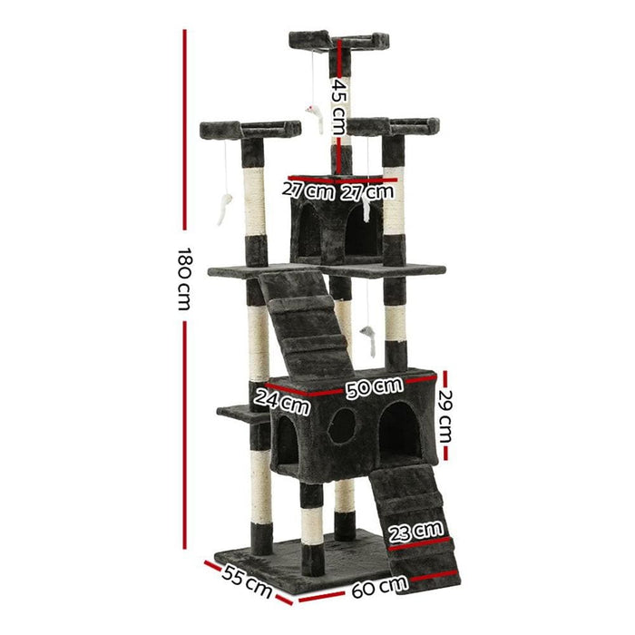 I.pet Cat Tree 180cm Trees Scratching Post Scratcher Tower