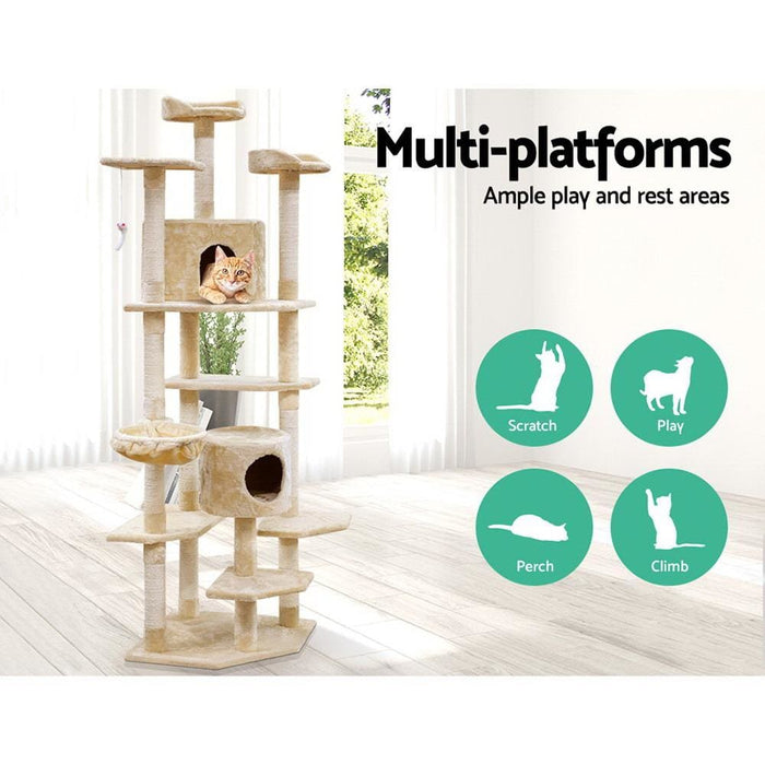 I.pet Cat Tree 203cm Trees Scratching Post Scratcher Tower