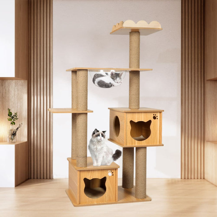 Cat Tree Scratching Post Scratcher Cats Tower Wood Condo