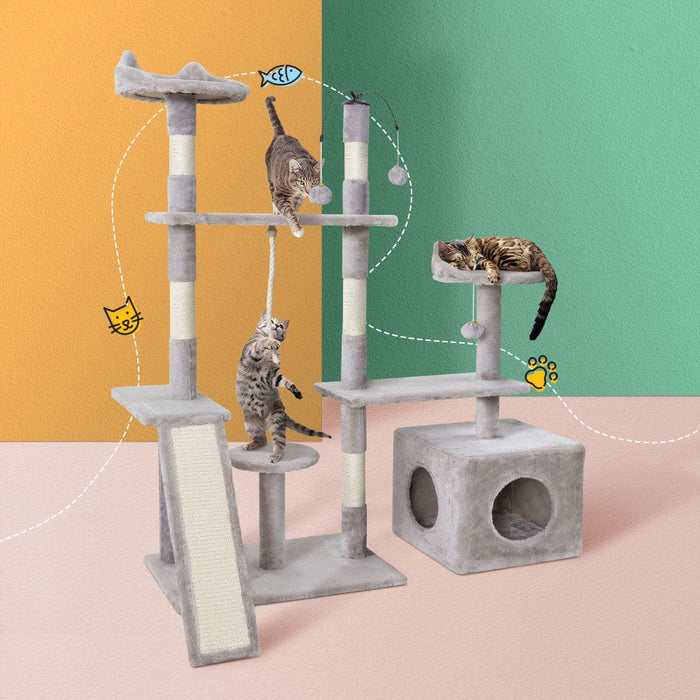 I.pet Cat Tree Scratching Post Scratcher Tower Condo House