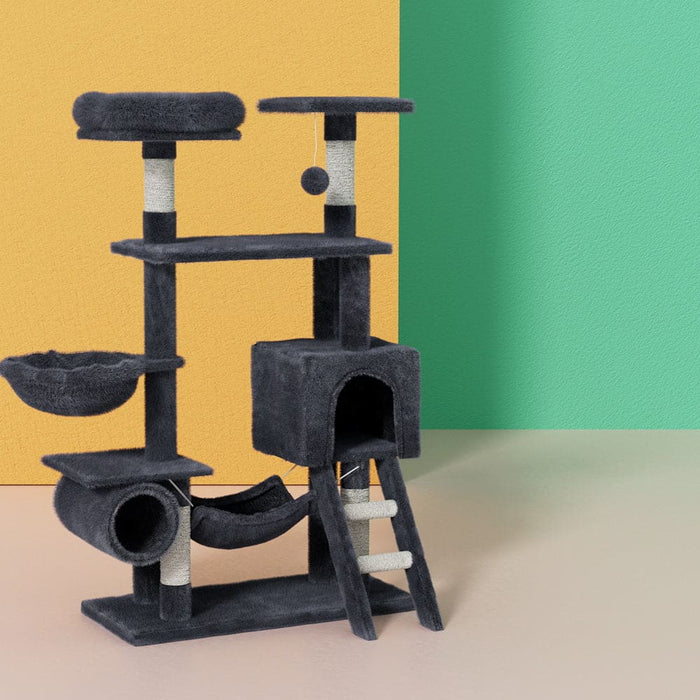 Cat Tree Scratching Post Tower Scratcher Wood Condo Toys