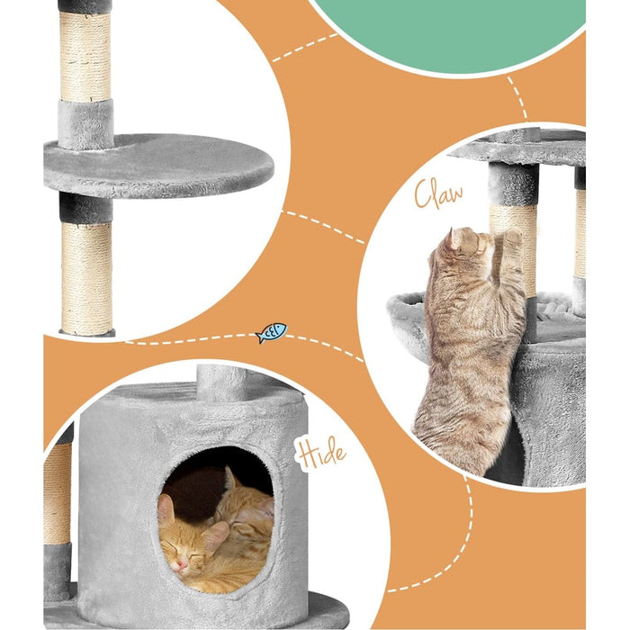 I.pet Cat Tree Tower Scratching Post Scratcher Wood Condo