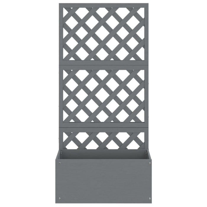 Trellis Planter Grey 65x33x135 Cm Wpc Tlxpii