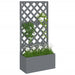 Trellis Planter Grey 65x33x135 Cm Wpc Tlxpii