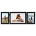 Trifold Photo Frame Collage Black 22x15 Cm + 2x(10x15 Cm)