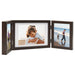 Trifold Photo Frame Collage Dark Brown 28x18 Cm + 2x(13x18