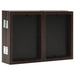 Trifold Photo Frame Collage Dark Brown 28x18 Cm + 2x(13x18