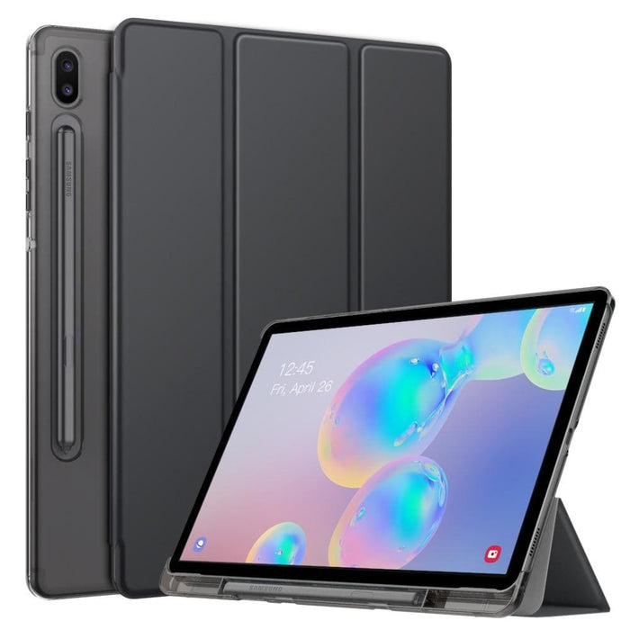 Trifold Stand Cover With Frosted Back For Galaxy Tab S6 10.5