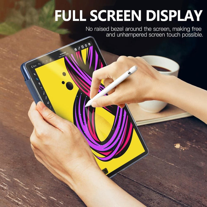 Trifold Stand Cover With Frosted Back For Galaxy Tab S5e